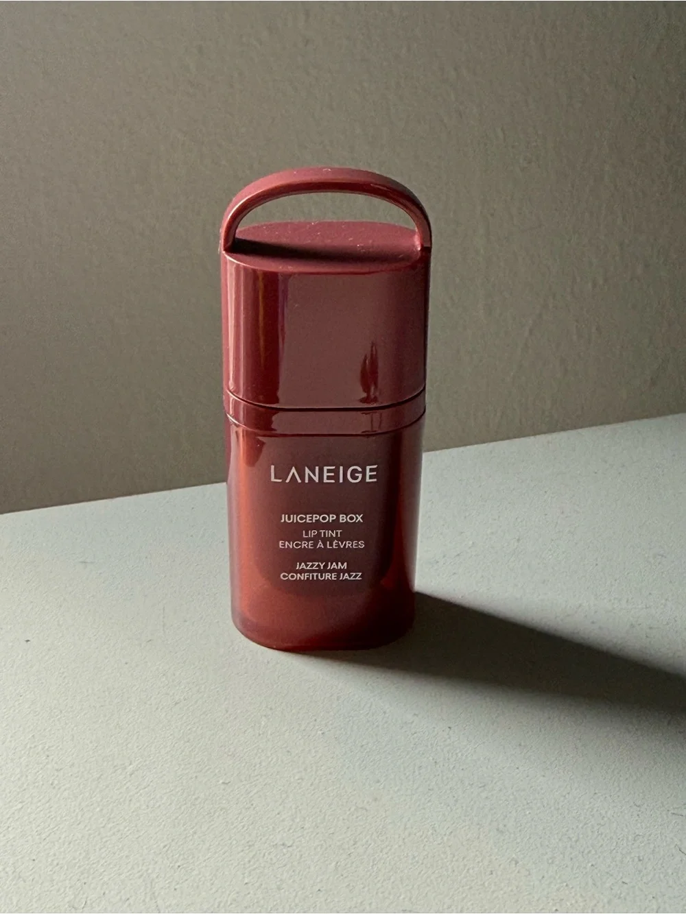 LANEIGE Silver Keychain with Jazzy Jam Lip Tint